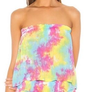 Tiare Hawaii float tube top rainbow tie dye